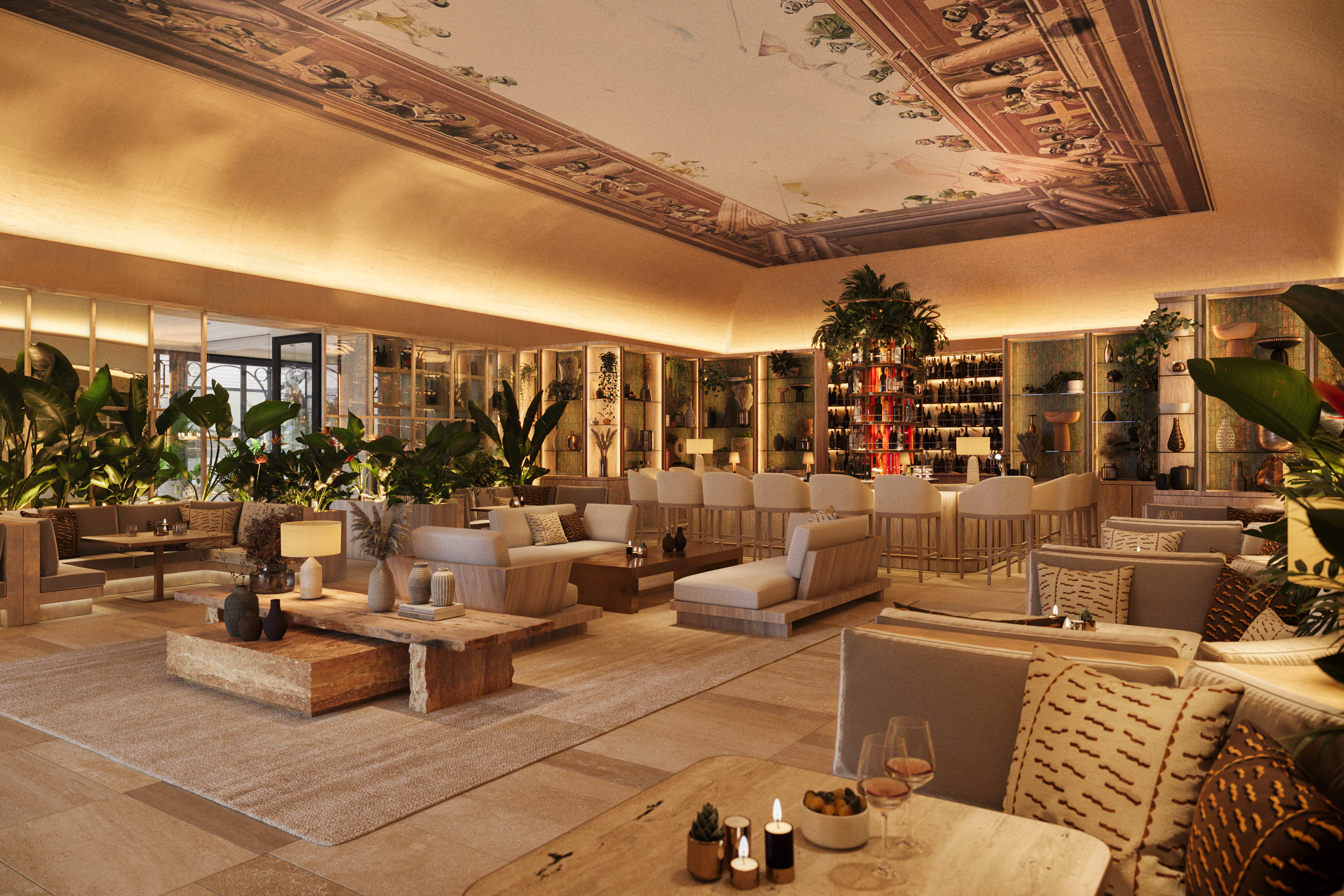 Celebrity Room of Tutto Mare at The Royal Poinciana Plaza in Palm Beach