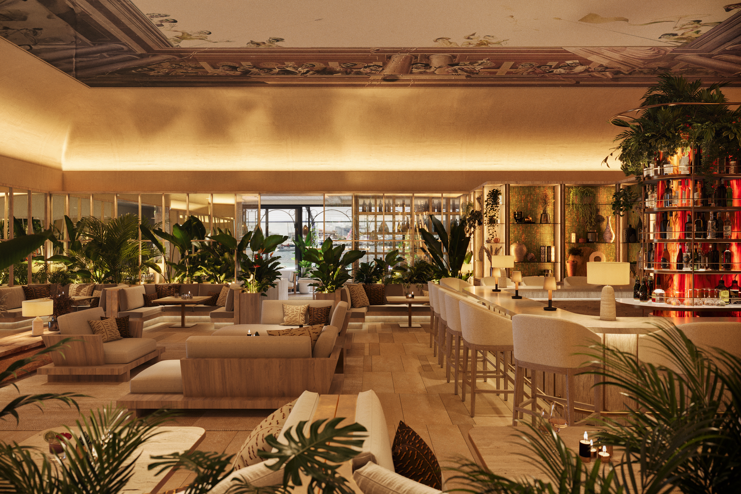 Celebrity Room at Tutto Mare at The Royal Poinciana Plaza in Palm Beach