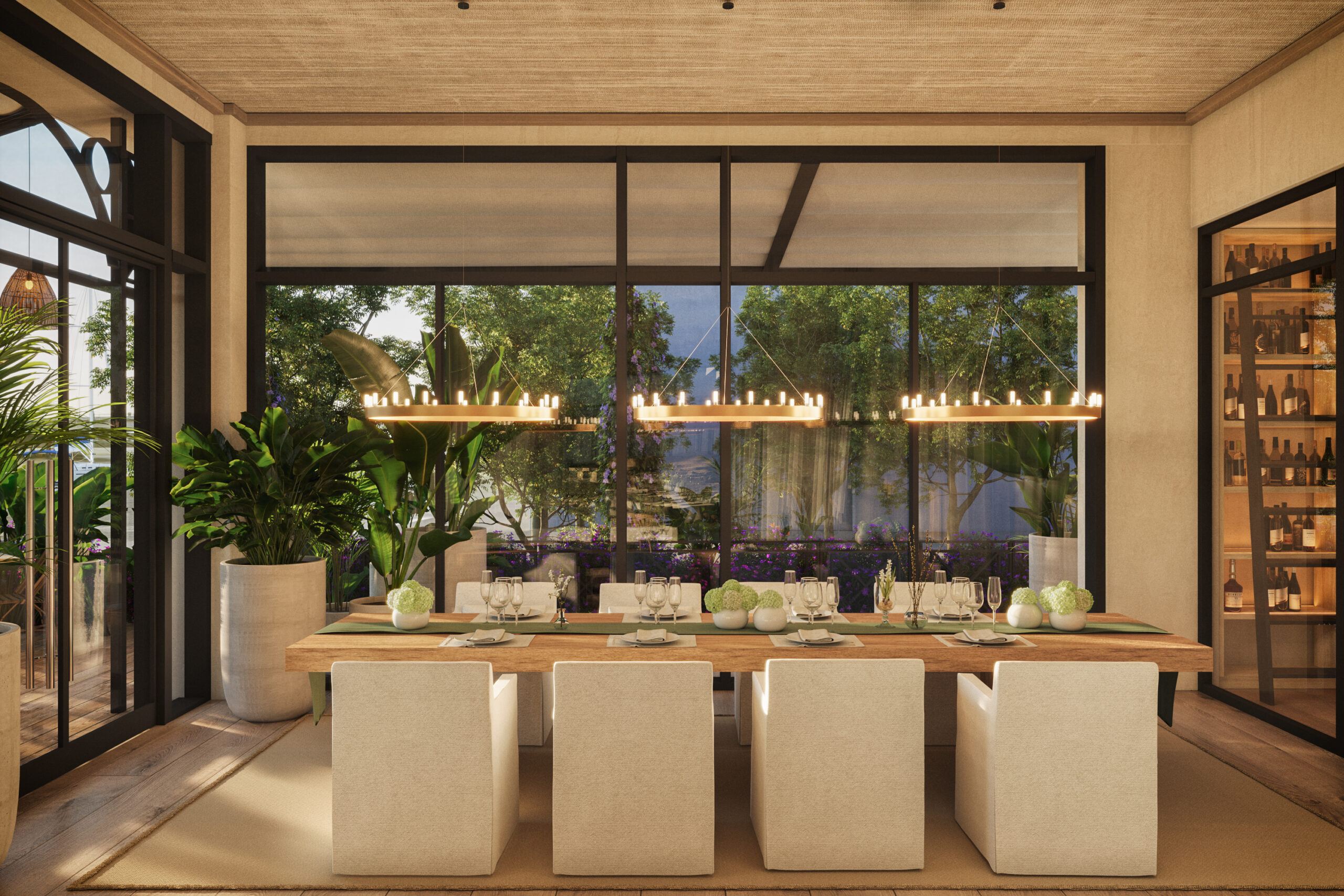 Private Dining Room  of Tutto Mare at The Royal Poinciana Plaza in Palm Beach