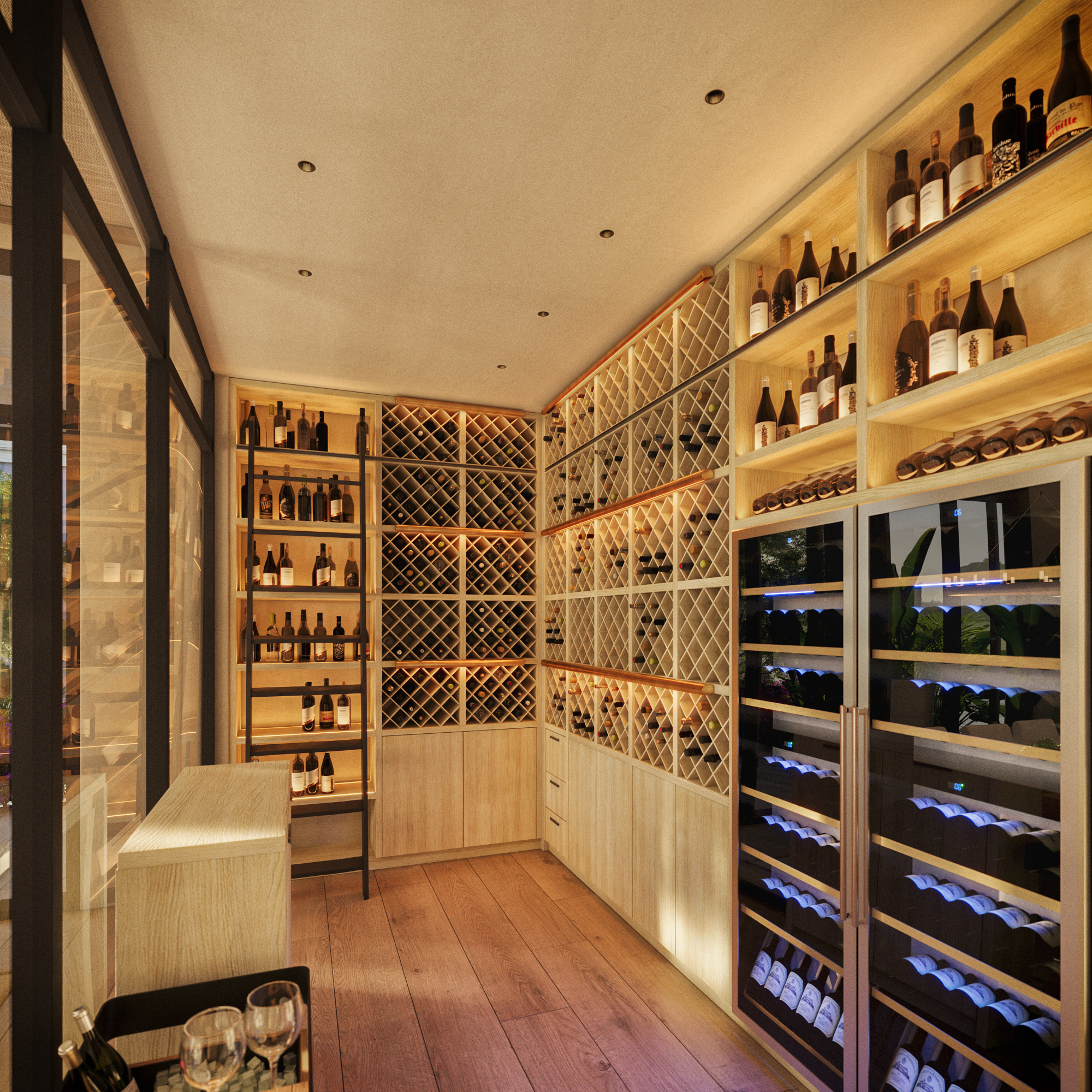 Wine Cellar  of Tutto Mare at The Royal Poinciana Plaza in Palm Beach